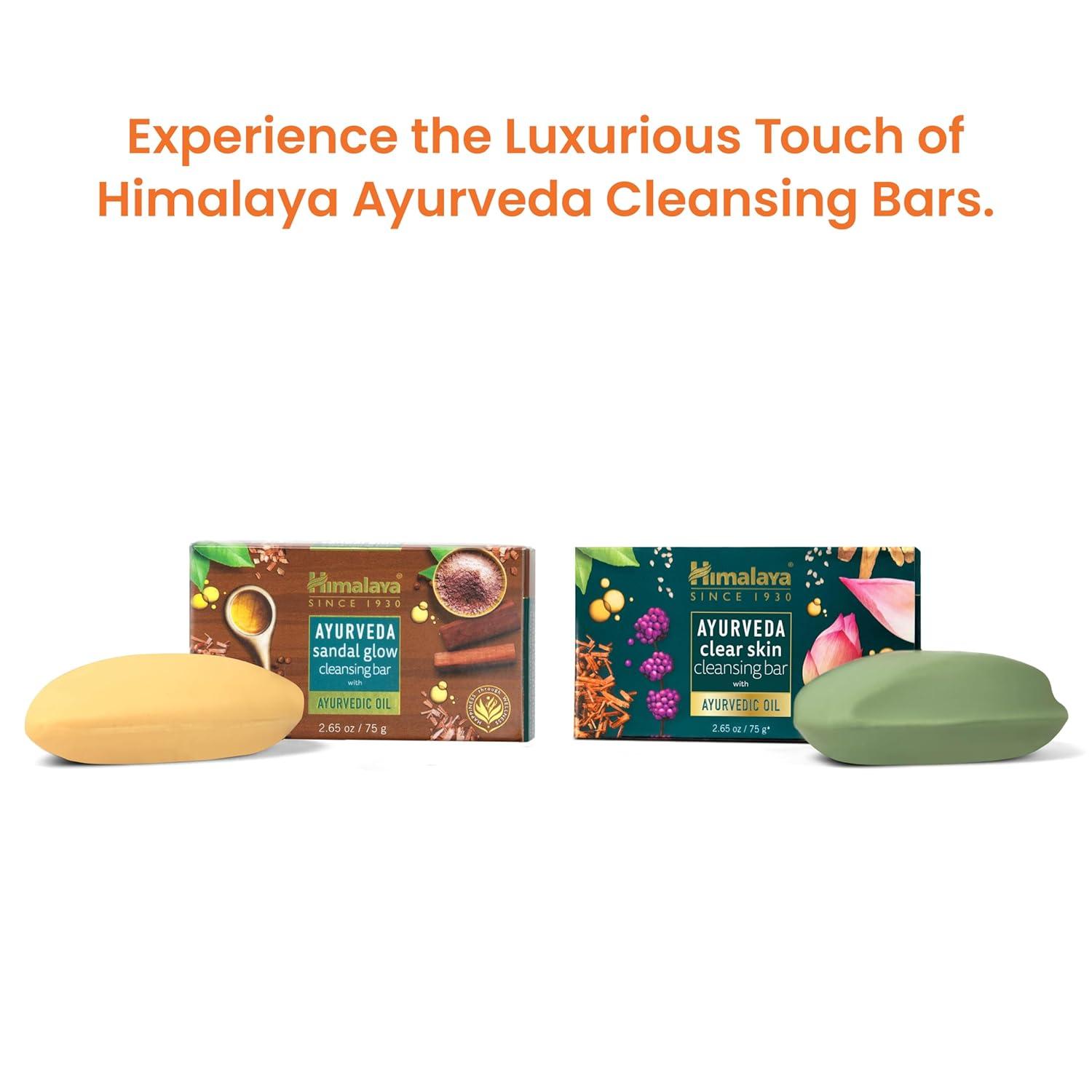 image:imageHimalaya Ayurveda Clear Skin Cleansing Bar with Kanaka Taila Licorice Priyangu amp Sacred Lotus for Nourishing and Brightening HerbalInfused Soap 265 oz 75 g 6 Pack044 Ounce Pack of 6