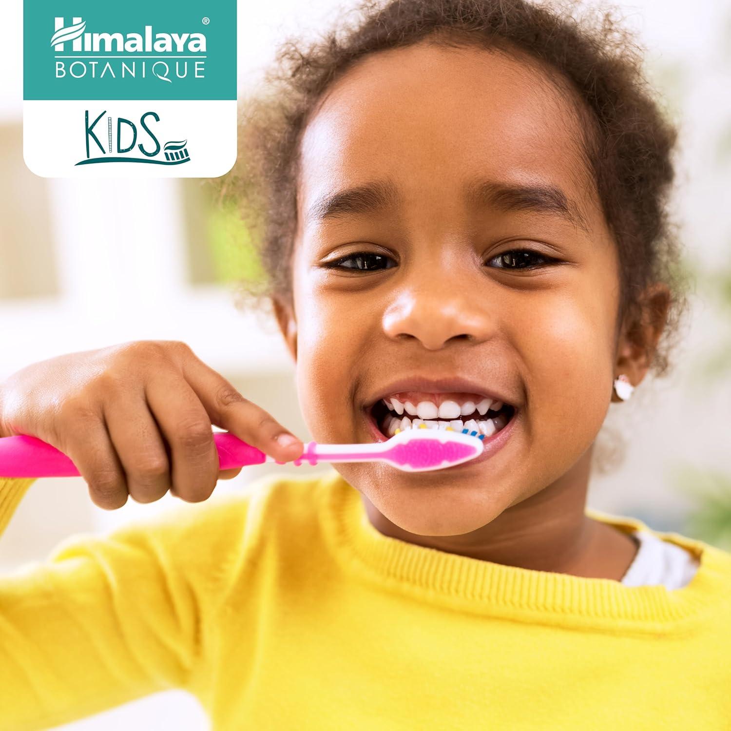 image:imageHimalaya Botanique Kids Toothpaste Cool Mint FluorideFree Gentle No Artificial Colors SLS Free Gluten Free Cruelty Free Vegan Foaming 4 Oz 1 PackMint