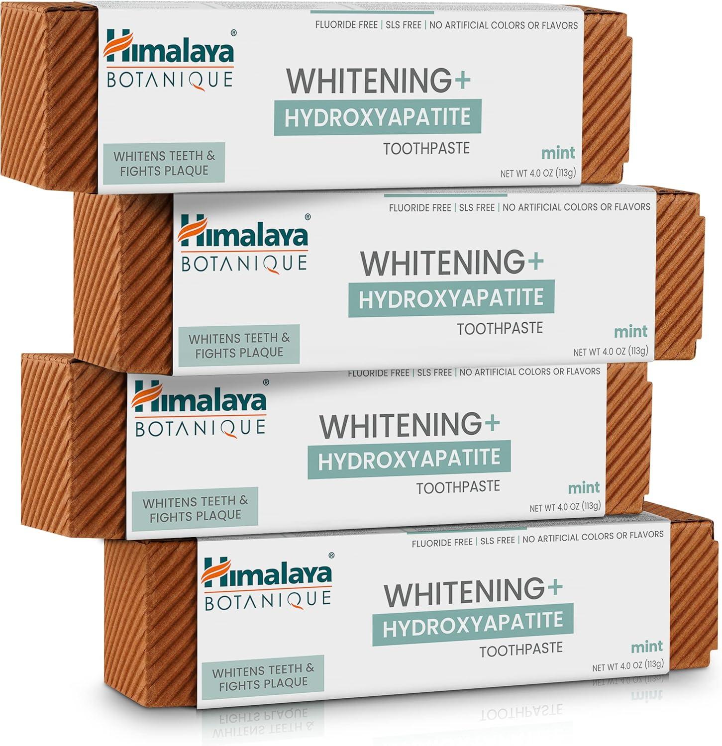image:imageHimalaya Botanique Whitening Hydroxyapatite Toothpaste Peppermint Nano Hydroxyapatite to Support Remineralization and Restore Enamel Appropriate for Sensitive Teeth Vegan Gluten Free 4 ozMint