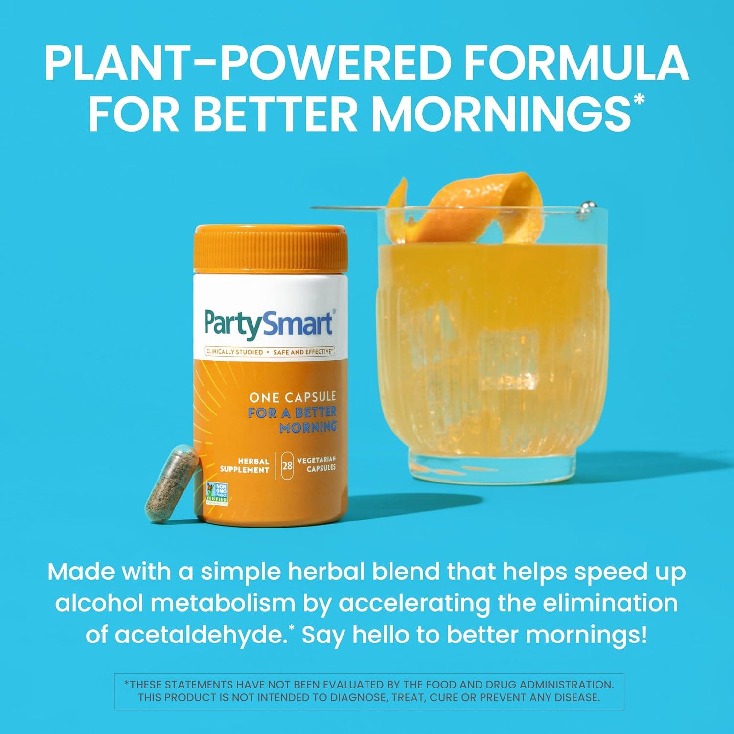 image:imageHimalaya PartySmart 12 Capsule Tube Alcohol Breakdown Liver Support for a Better Morning After Drinking Plant Based Vegan NonGMO Gluten Free Clinically StudiedCapsules