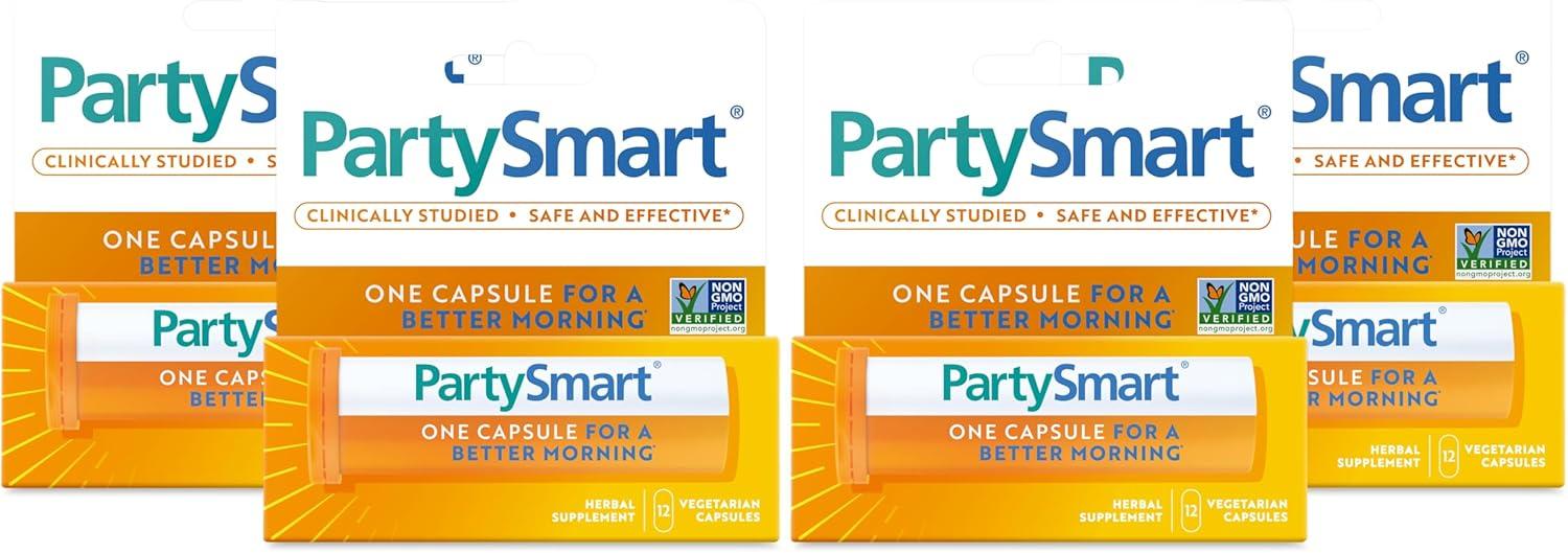 image:imageHimalaya PartySmart 12 Capsule Tube Alcohol Breakdown Liver Support for a Better Morning After Drinking Plant Based Vegan NonGMO Gluten Free Clinically StudiedCapsules