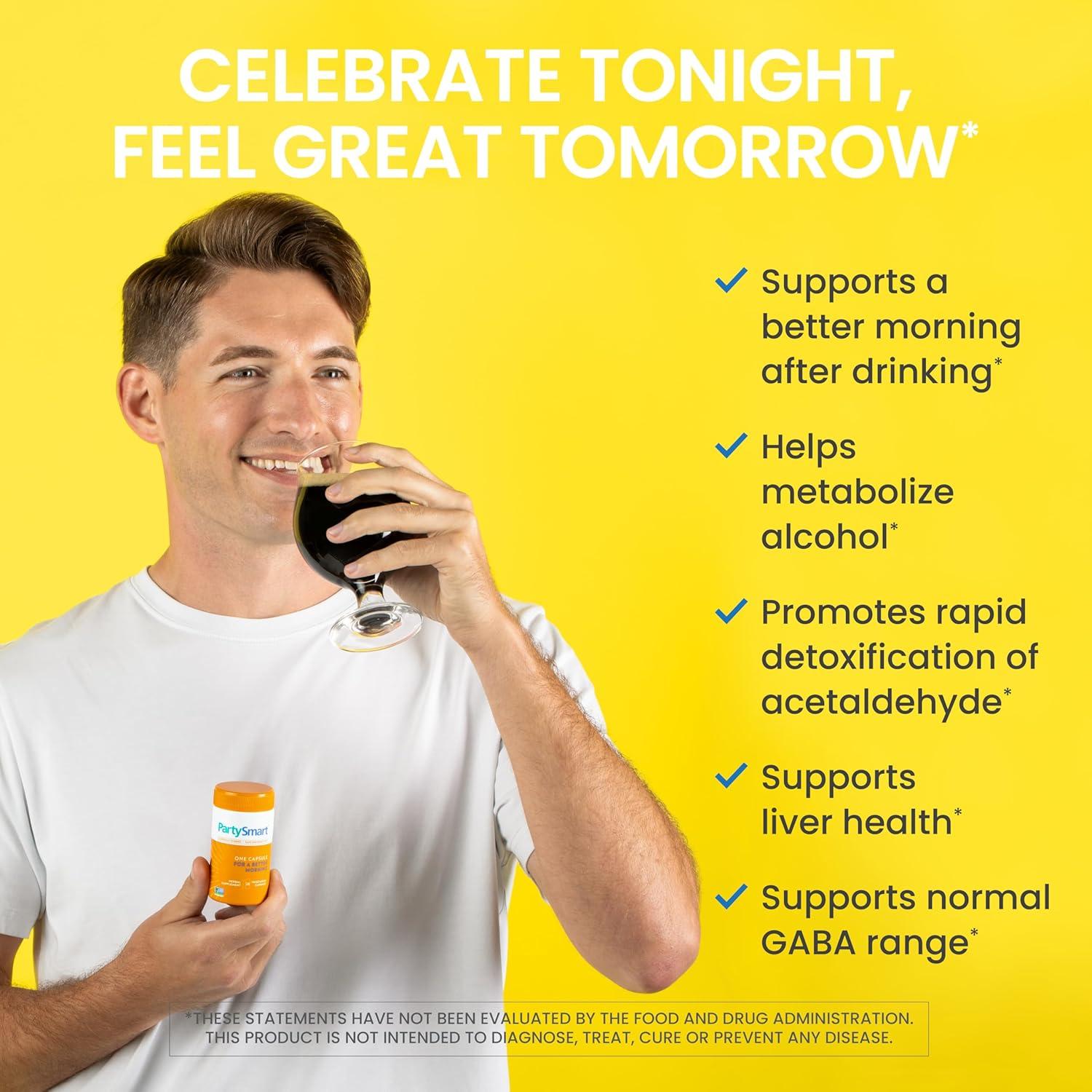 image:imageHimalaya PartySmart 12 Capsule Tube Alcohol Breakdown Liver Support for a Better Morning After Drinking Plant Based Vegan NonGMO Gluten Free Clinically Studied Pack of 2Capsules