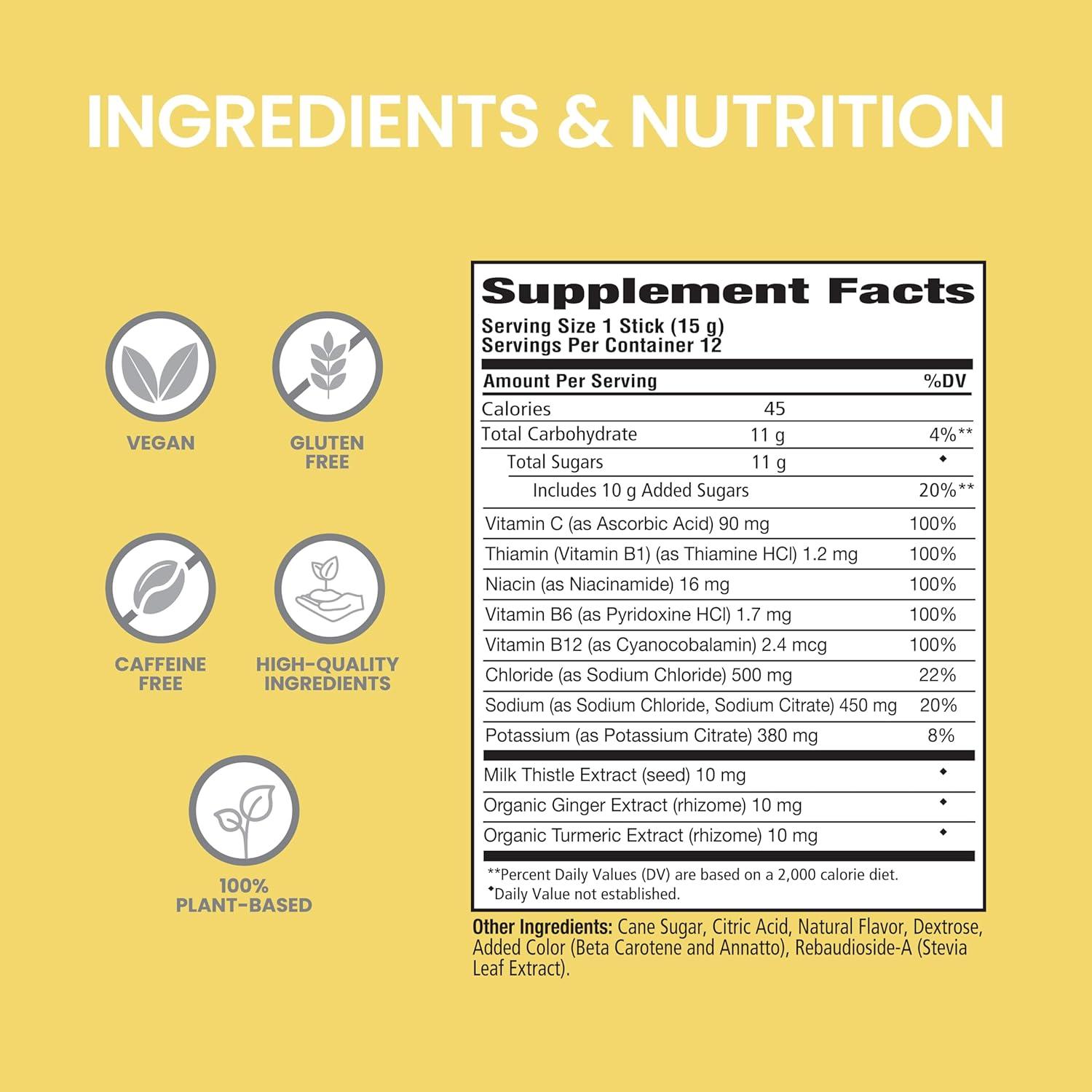 image:imageHimalaya PartySmart Tropical Electrolytes Powder Packets 12 Count Supports Hydration Rehydrate with Sodium amp Potassium Vitamin C amp More Antioxidant Recovery Blend Milk Thistle Ginger amp Turmeric