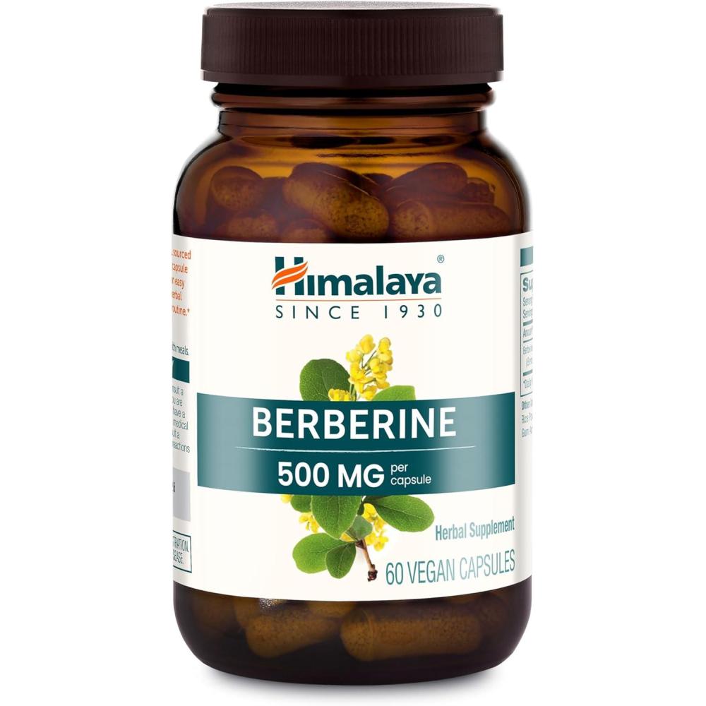 image:imageHimalaya Berberine Herbal Supplement for Supporting Normal Metabolism Immune and Digestive Health Vegan Gluten Free 500 mg 60 Vegetarian Capsules