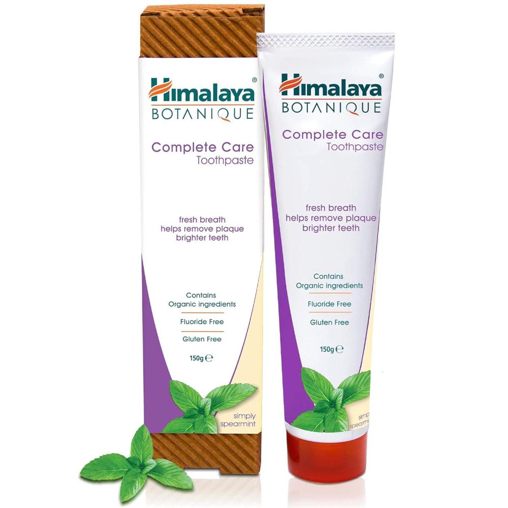 image:imageHimalaya Botanique Complete Care Toothpaste Herbal Peppermint Flavor Fights Plaque Freshens Breath Fluoride Free No Artificial Flavors SLS Free Cruelty Free Foaming 529 Oz 4 PackSpearmint