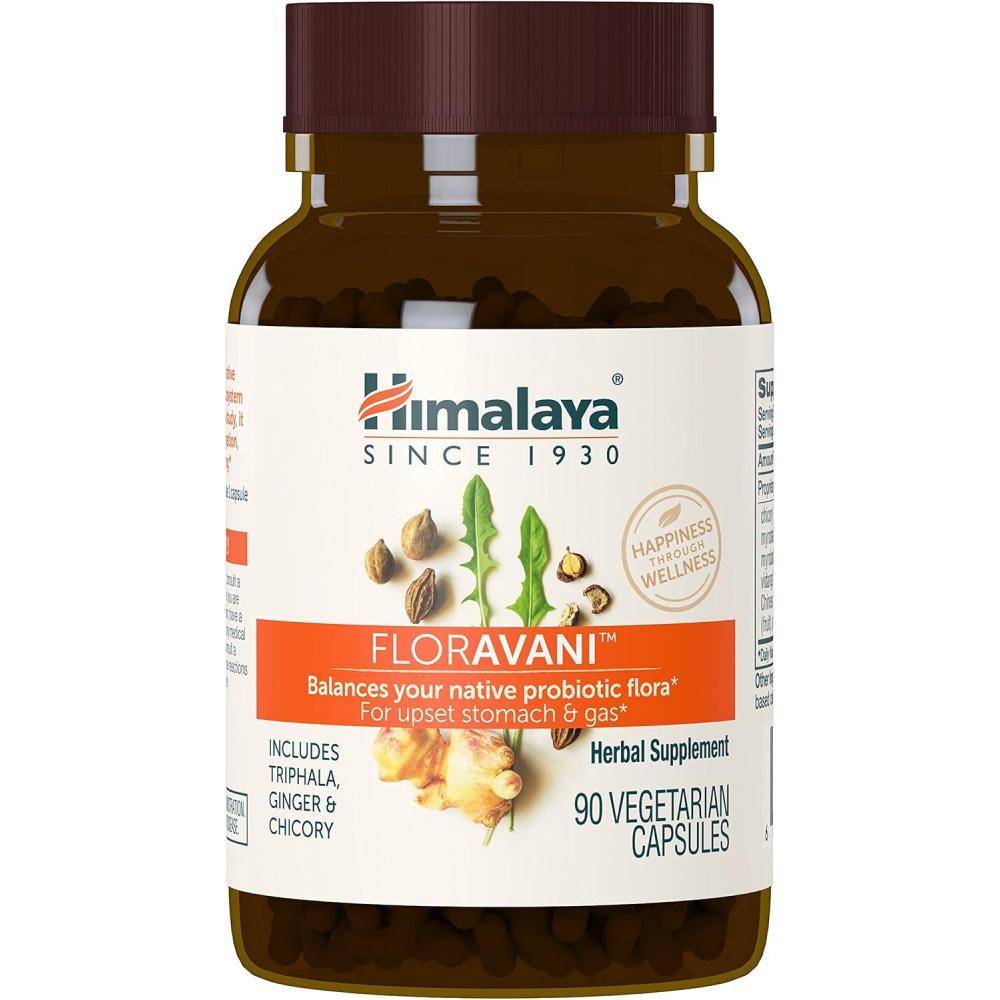 image:imageHimalaya FlorAvani Herbal Digestive Health Supplement Supporting Heartburn and Nausea Relief Vegan NonGMO Gluten Free Clinically Studied 271 mg 90 Capsules