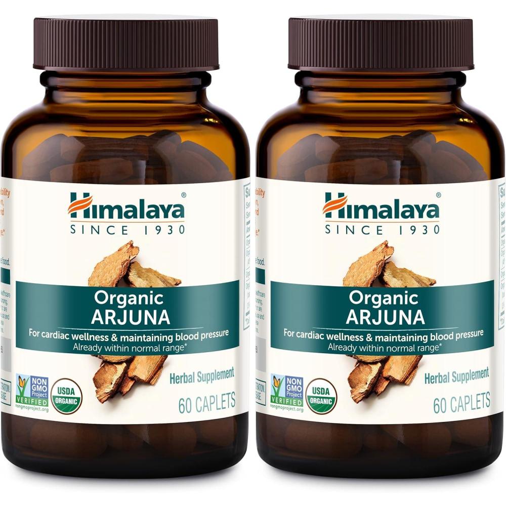 image:imageHimalaya Organic Arjuna 60 Day Supply Herbal Supplement Supporting Heart Health and Normal Blood Pressure USDA Organic Vegan NonGMO Gluten Free 700 mg 60 Caplets2