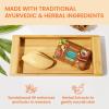 Himalaya Ayurveda Sandal Glow Cleansing Bar with Chandanadi Ropana Taila, Sandalwood, Coconut Oil & Turmeric, for Clean and Glowing Skin, Herbal-Infused Soap, 2.65 oz (75 g), 6 Pack