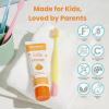Himalaya Botanique Kids Toothpaste, Cool Mint, Fluoride-Free, Gentle, No Artificial Colors, SLS Free, Gluten Free, Cruelty Free, Vegan, Foaming, 4 Oz, 1 Pack…(Orange)