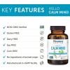 Himalaya Hello Calm Mind Herbal Supplement, with Bacopa, L-Theanine, Gotu Kola, Supports Concentration & Focus, Cognitive Function, Clear Thinking, Relaxation, Vegan, Gluten Free, 60 Capsules