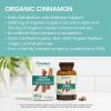 Himalaya Organic Cinnamon, 30 Day Supply – Herbal Glucose Metabolism Support – USDA Organic, Non-GMO, Vegan, Gluten Free, 1100 mg, 60 Tablets