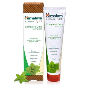 Himalaya Botanique Complete Care Toothpaste, Herbal, Peppermint Flavor, Fights Plaque, Freshens Breath, Fluoride Free, No Artificial Flavors, SLS Free, Cruelty Free, Foaming, 5.29 Oz, 4 Pack…(Peppermint)