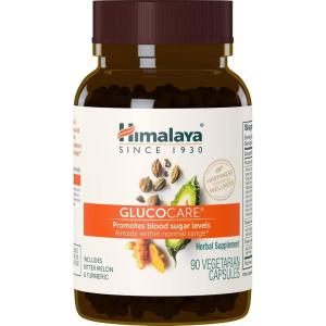 Himalaya GlucoCare – Herbal Glucose Metabolism & Pancreatic Support with Bitter Melon, Gymnema, Triphala & Turmeric – Natural Blood Sugar Support – Vegan, Non-GMO, Gluten-Free – 90 Capsules(90 Count (Pack of 1))