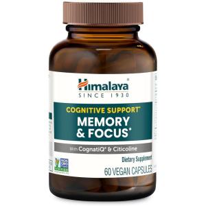 Himalaya Memory & Focus Herbal Supplement – Supports Cognitive Function, Attention, Vegan – 60 Capsules