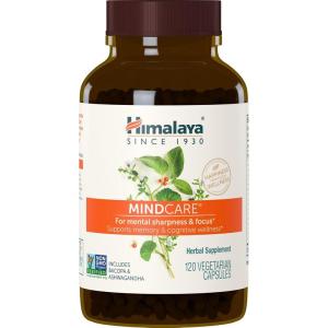 Himalaya MindCare, Nootropic Brain Supplement Booster for Mental Sharpness, Focus, Memory, and Cognitive Wellness, 1170 mg, 120 Capsules, 1 Month Supply(120 Count (Pack of 1))