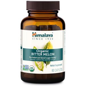 Himalaya Organic Bitter Melon – Herbal Glucose Metabolism Support – USDA Organic, Non-GMO, Vegan, Gluten Free, Additive Free, 660 mg, 60 Caplets(60 Count (Pack of 1))