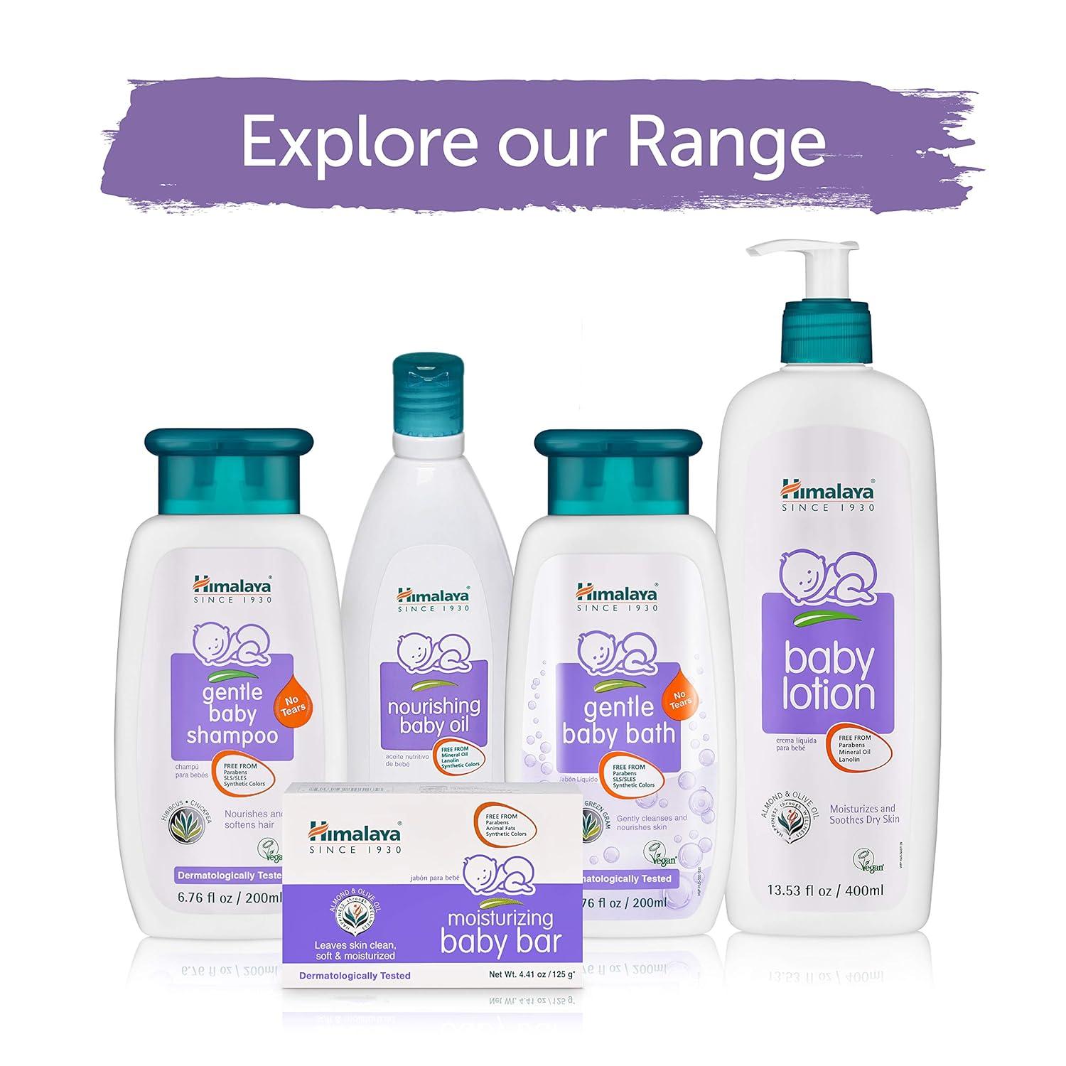 image:imageHimalaya Baby Lotion with Olive Oil and Almond Oil Free from Parabens Mineral Oil amp Lanolin Dermatologist Tested 676 oz 200 ml1353 Fl Oz Pack of 2