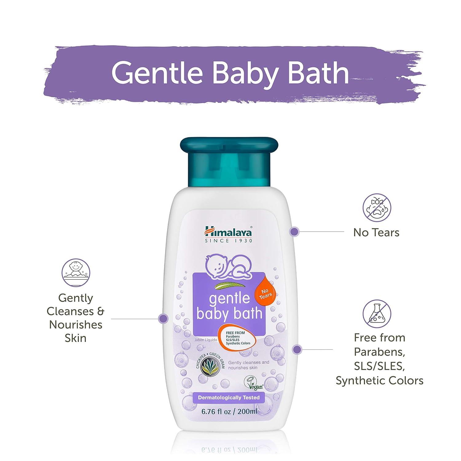 image:imageHimalaya Gentle Baby Bath Gentle NonIrritating Cleanser for Nourishing Your Babys Skin 676 Fl Oz Pack of 31353 Fl Oz Pack of 1