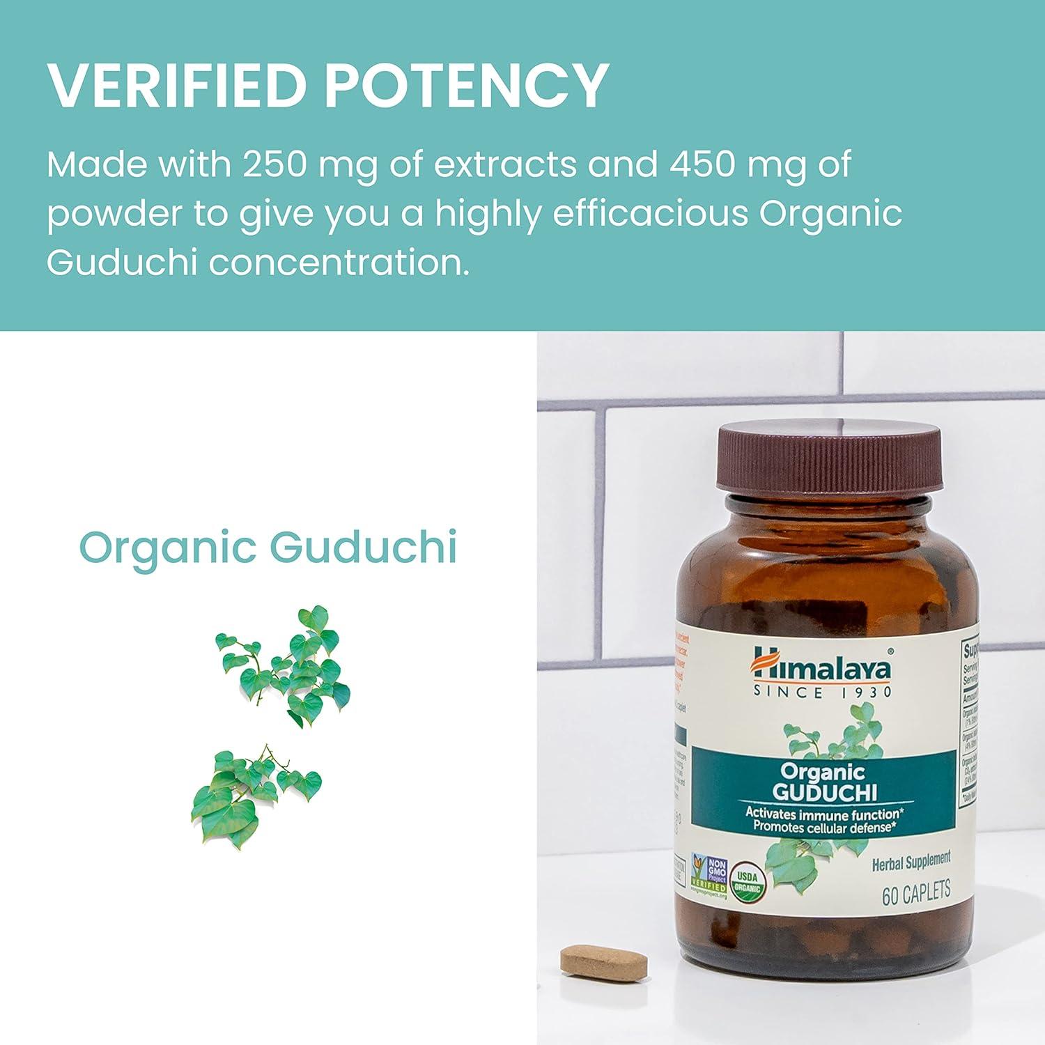 image:imageHimalaya Organic Guduchi Herbal Active Immune Support Supplement with Antioxidant Support for Cellular Defense Vegan NonGMO Gluten Free 700 mg 60 Caplets60 Count Pack of 2