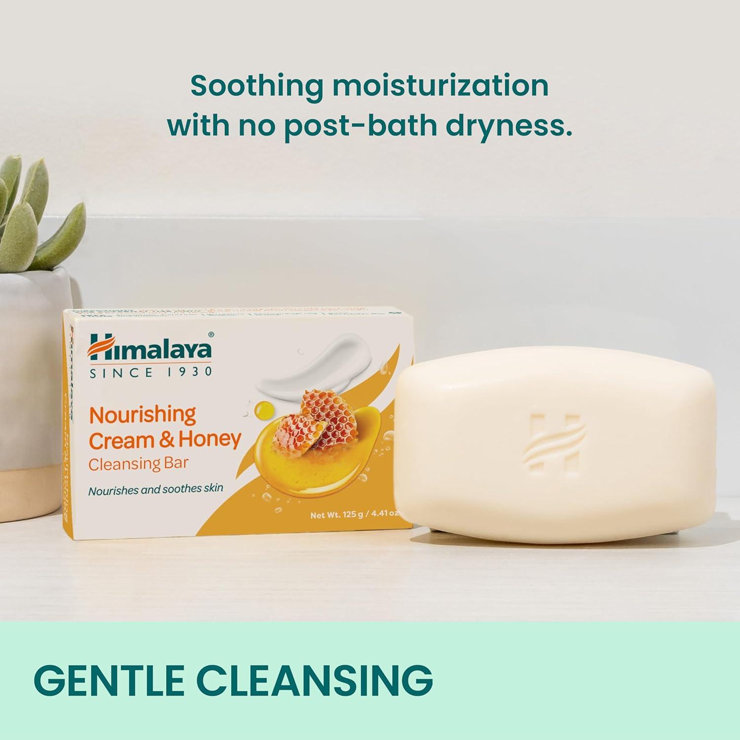 image:imageHimalaya Refreshing Cucumber Cleansing Bar Face and Body Soap for Soft Skin 441 oz 12 PackCream Honey