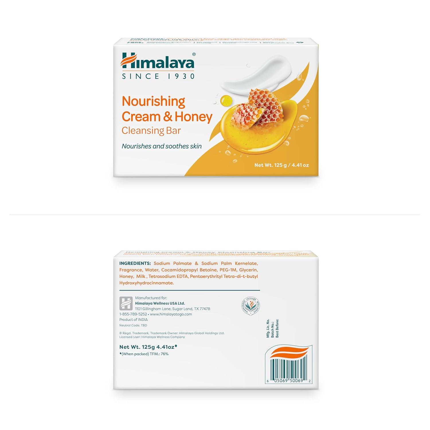 image:imageHimalaya Refreshing Cucumber Cleansing Bar Face and Body Soap for Soft Skin 441 oz 12 PackCream Honey