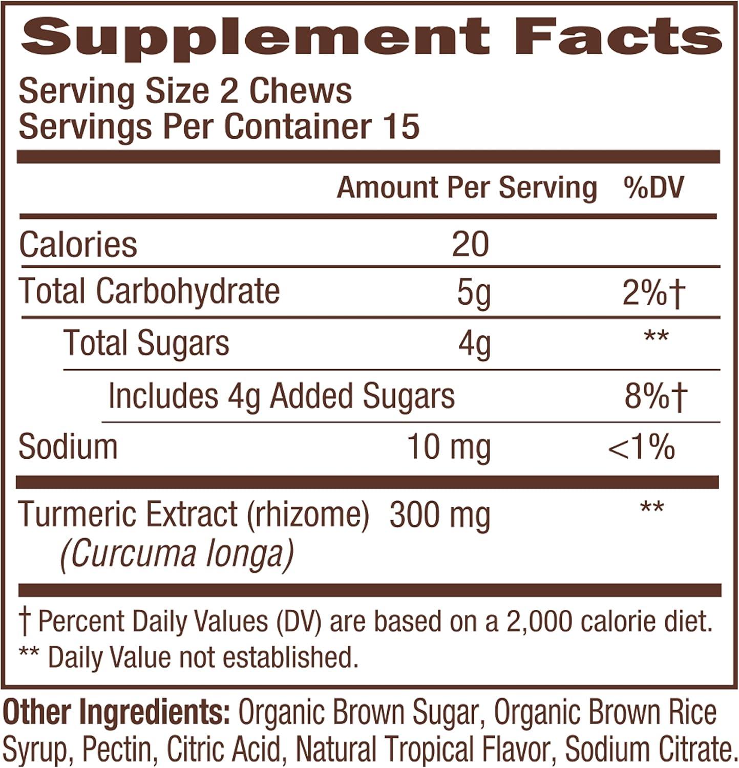 image:imageHimalaya Turmeric Chews with Curcumin for Healthy Joint Support and Optimum Flexibility amp Mobility 300 mg of Extracts per Serving 30 Soft Chews 15 Day Supply30 Count Pack of 1