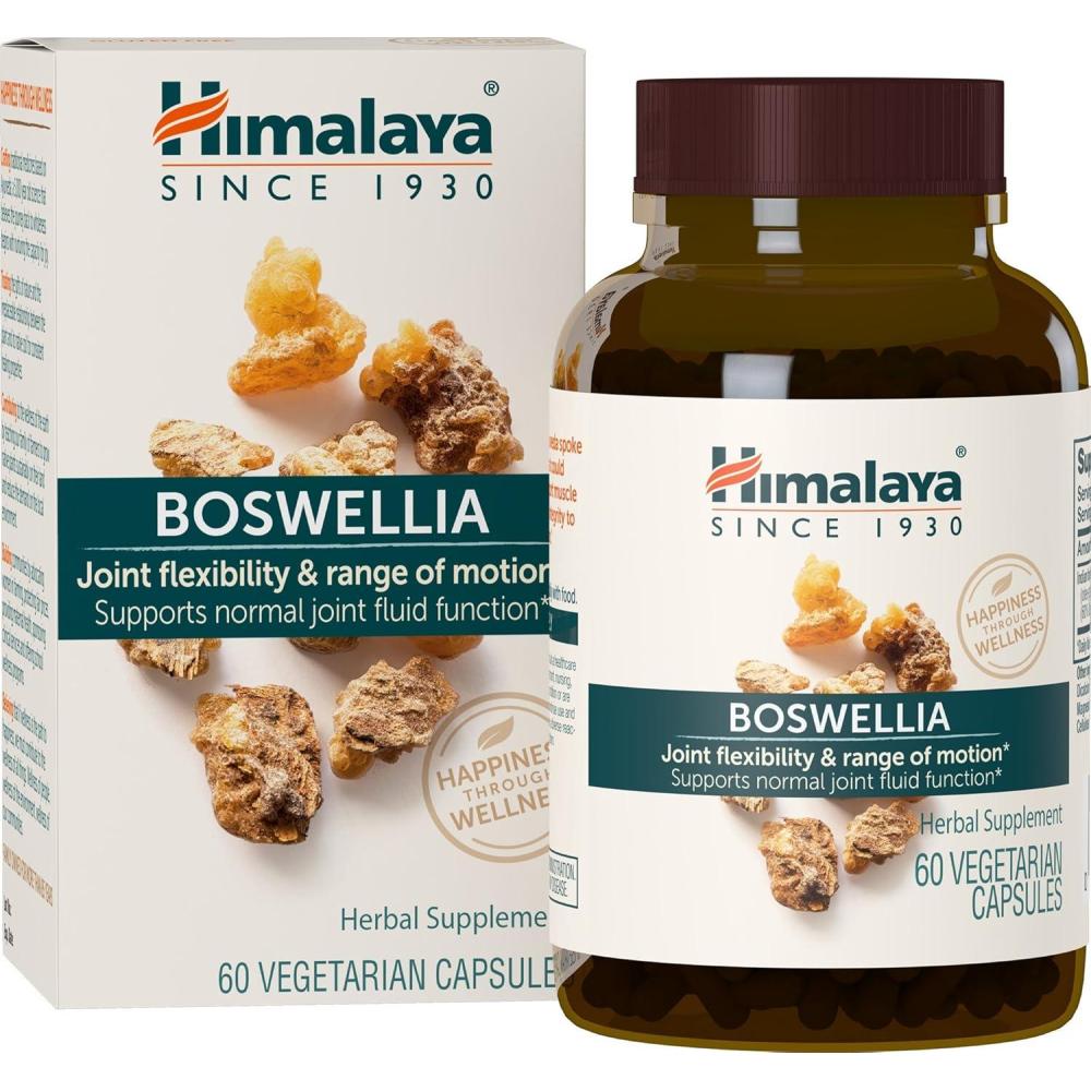image:imageHimalaya Boswellia Joint Support for Mobility and Flexibility Promotes Tissue Preservation 250 mg 240 Capsules60 Count Pack of 1