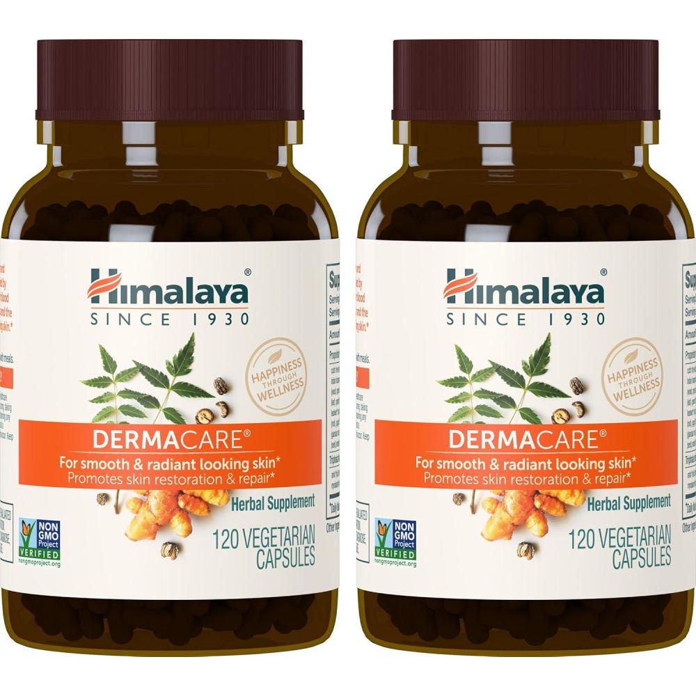 image:imageHimalaya DermaCare Mild Acne Relief for Clear Smooth amp Radiant Looking Skin 560 mg 120 Capsules 2 Month Supply 2 Pack