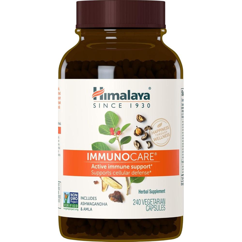 image:imageHimalaya ImmunoCare 60 Day Supply  Herbal Immune Support Supplement with Ashwagandha and Amla  Vegan NonGMO Gluten Free 840 mg 240 Capsules240 Count Pack of 1