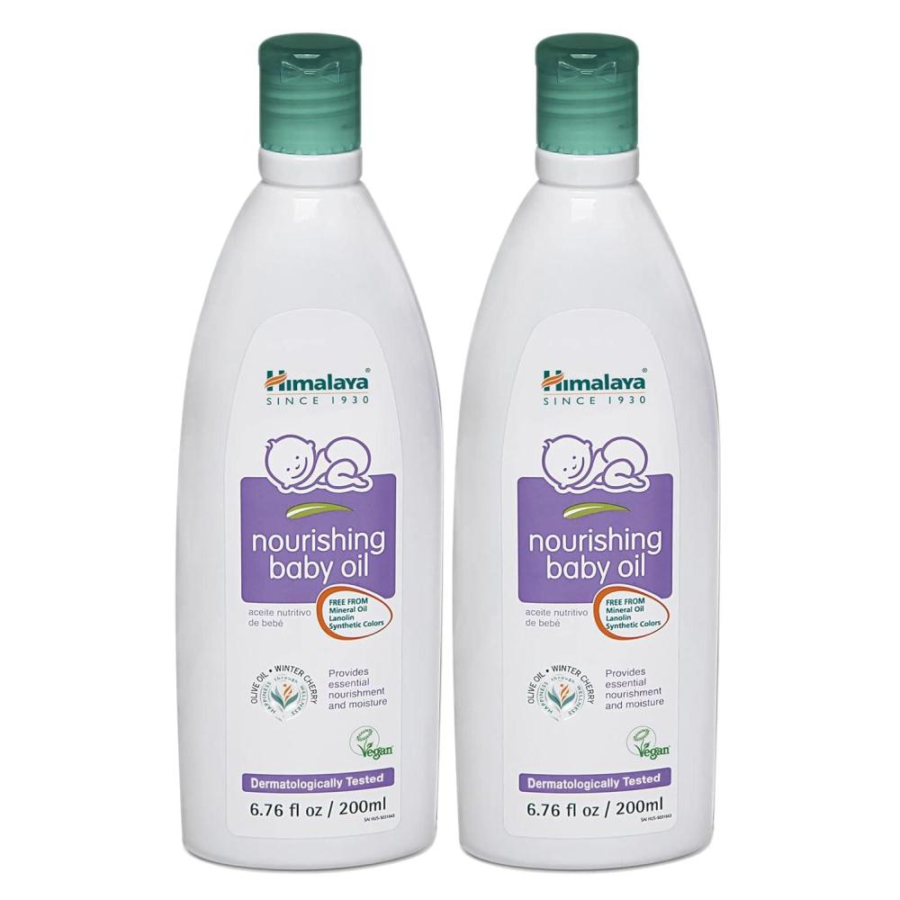 image:imageHimalaya Nourishing Baby Oil Moisturizing with Olive Oil Ashwagandha Aloe Vera Massage Oil Dermatologically Tested No Mineral Oil Lanolin Free Paraben Free Vegan 676 Fl Oz 200 ml 2 Pack