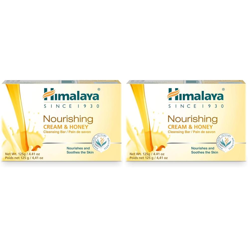 image:imageHimalaya Refreshing Cucumber Cleansing Bar Face and Body Soap for Soft Skin 441 oz 12 PackCream Honey