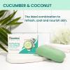 Himalaya Refreshing Cucumber Cleansing Bar, Face and Body Soap for Soft Skin, 4.41 oz, 12 Pack(Cucumber)