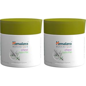 Himalaya Botanique Chest Balm P.M., Soothing, Calming and Comforting Care for Restful Nights, 1.76 oz, 2 Pack(1.76 Ounce (Pack of 2))