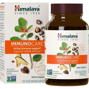 Himalaya ImmunoCare, 60 Day Supply – Herbal Immune Support Supplement with Ashwagandha and Amla – Vegan, Non-GMO, Gluten Free, 840 mg, 240 Capsules(120 Count (Pack of 1))
