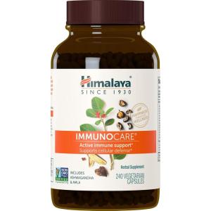 Himalaya ImmunoCare, 60 Day Supply – Herbal Immune Support Supplement with Ashwagandha and Amla – Vegan, Non-GMO, Gluten Free, 840 mg, 240 Capsules(240 Count (Pack of 1))