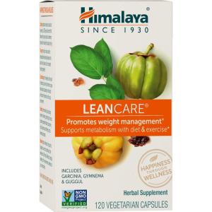 Himalaya LeanCare – Herbal Supplement for Weight and Metabolism Support with Garcinia Cambogia, Gymnema Sylvestre, and Guggul – Vegan, Non-GMO, Gluten Free, 600 mg, 120 Capsules
