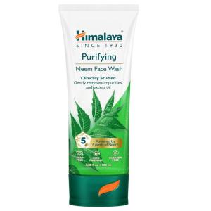 Himalaya Purifying Neem Face Wash, Normal to Oily Skin with Turmeric, Vegan, Soap Free, Paraben Free, Dermatologically Tested, SLS/SLES Free, 5.07 Fl Oz., 150 mL, 2 Pack(3.38 Ounce (Pack of 1))