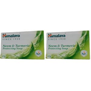 Himalaya Refreshing Cucumber Cleansing Bar, Face and Body Soap for Soft Skin, 4.41 oz, 12 Pack(Neem & Turmeric)