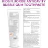 Himalaya Botanique Kids Fluoride Anticavity Toothpaste, Bubble Gum Flavor, Fluoride Toothpaste, Helps Prevents Cavities, Vegan, SLS Free, No Artificial Colors or Flavors, Gluten Free, 4 oz (113 g)