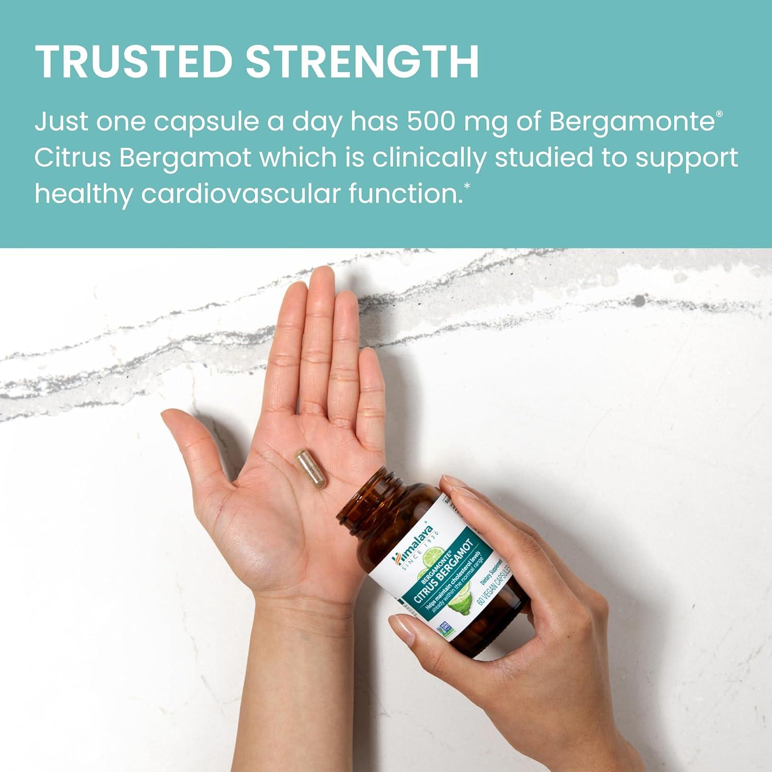 image:imageHimalaya Citrus Bergamot Herbal Supplement for Daily Wellness Vegan Gluten Free 500 mg Bergamonte Extract 60 Capsules
