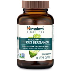 Himalaya Citrus Bergamot, Herbal Supplement for Daily Wellness, Vegan, Gluten Free, 500 mg Bergamonte® Extract, 60 Capsules
