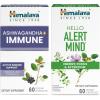 Himalaya Ashwagandha +Immune with Vitamin C for Active Immune Support & Hello Alert Mind for Energy, Focus & Attention, 60 Capsules Each – Bundle