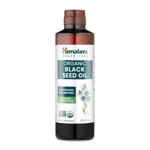 Himalaya Organic Black Seed Oil – Cold-Pressed, Unrefined, 0.5% Thymoquinone – 8 oz (23 mg/tsp)