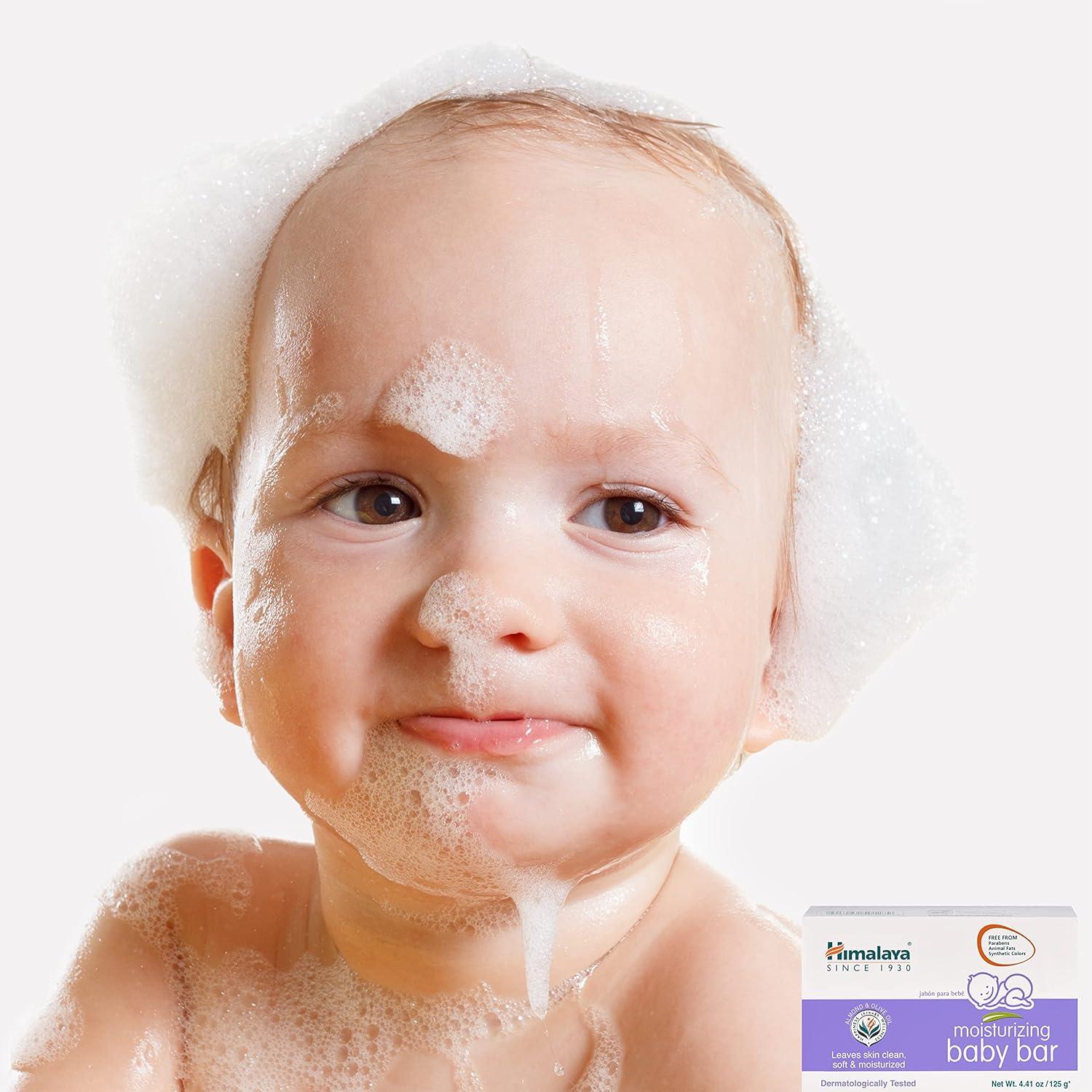 image:imageHimalaya Moisturizing Baby Bar with Olive amp Almond Oils 441 Ounce441 Ounce Pack of 1